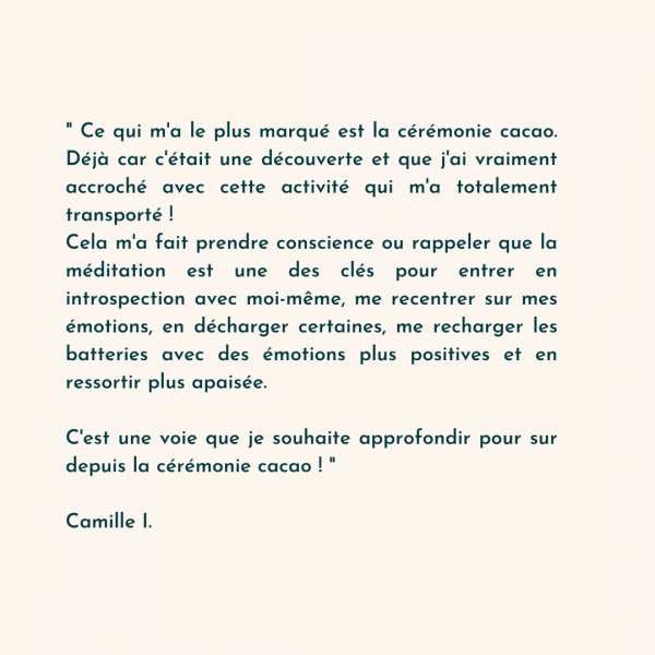 Témoignage journée